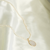 Pearl Pendant Necklace, 18k Gold-Plated Vermeil, 45cm | Silver Fox Sales