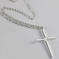 Cross Pendant New Simple Necklace Titanium Steel Plating | Silver Fox Sales