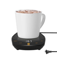 Coffee Mug Warmer Auto Shut off for Desk, 3 Temperature-Controlled Smart Cup Warmer, Electric Tea & Espresso Beverage Warmers for Heating Coffee, Tea, Water, Milk (Black - 14Oz)