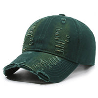 Street Hole Vintage Baseball Cap Men Do The Old Cowboy Washed | Silver Fox Sales