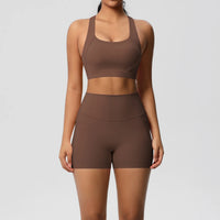 Women’s 2-Piece Pocketed Yoga Set – Sports Bra & Leggings