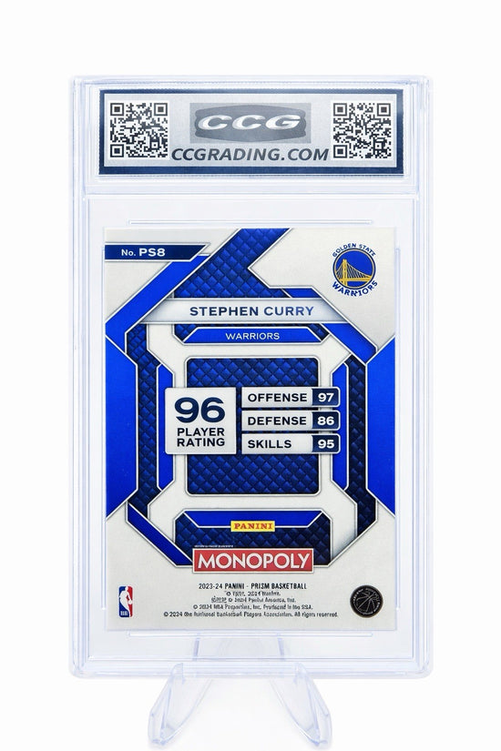 Stephen Curry 2023-24 Prizm Monopoly PS8 CCG GEM MINT 10 Warriors