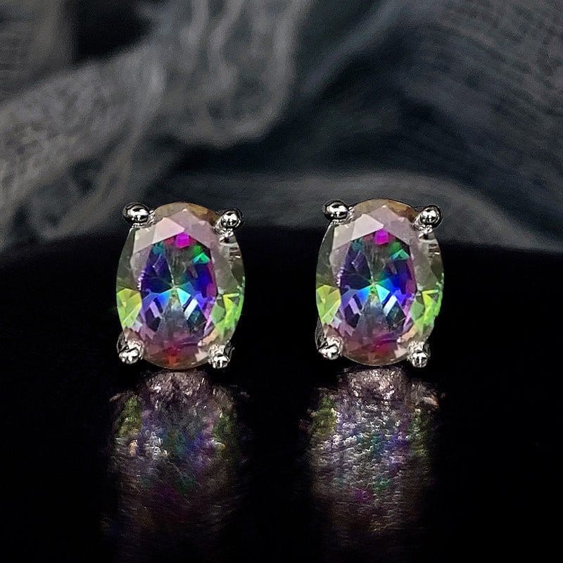 Women's Business-Style Zircon Earrings | Silver Fox Sales