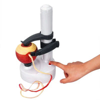 Revolutionary Multifunction Stainless Steel Electric Peeler - Effortlessly Peel Fruits and Vegetables with Three Extra Blades!