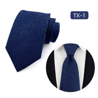 Mens Jacquard Woven Business-casual Tie | Silver Fox Sales