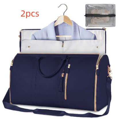 Large Capacity Travel Duffle Bag Women's Handbag Folding Suit Bag Waterproof Clothes Totes | Silver Fox Sales