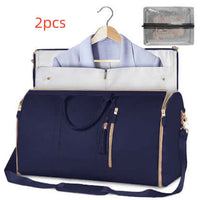 Large Capacity Travel Duffle Bag Women's Handbag Folding Suit Bag Waterproof Clothes Totes | Silver Fox Sales