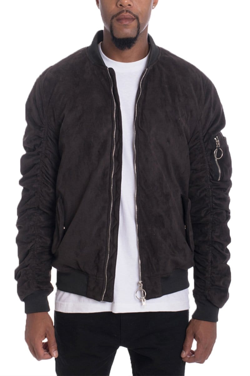 Faux Bomber Suede 6111