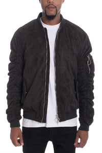 Faux Bomber Suede 6111