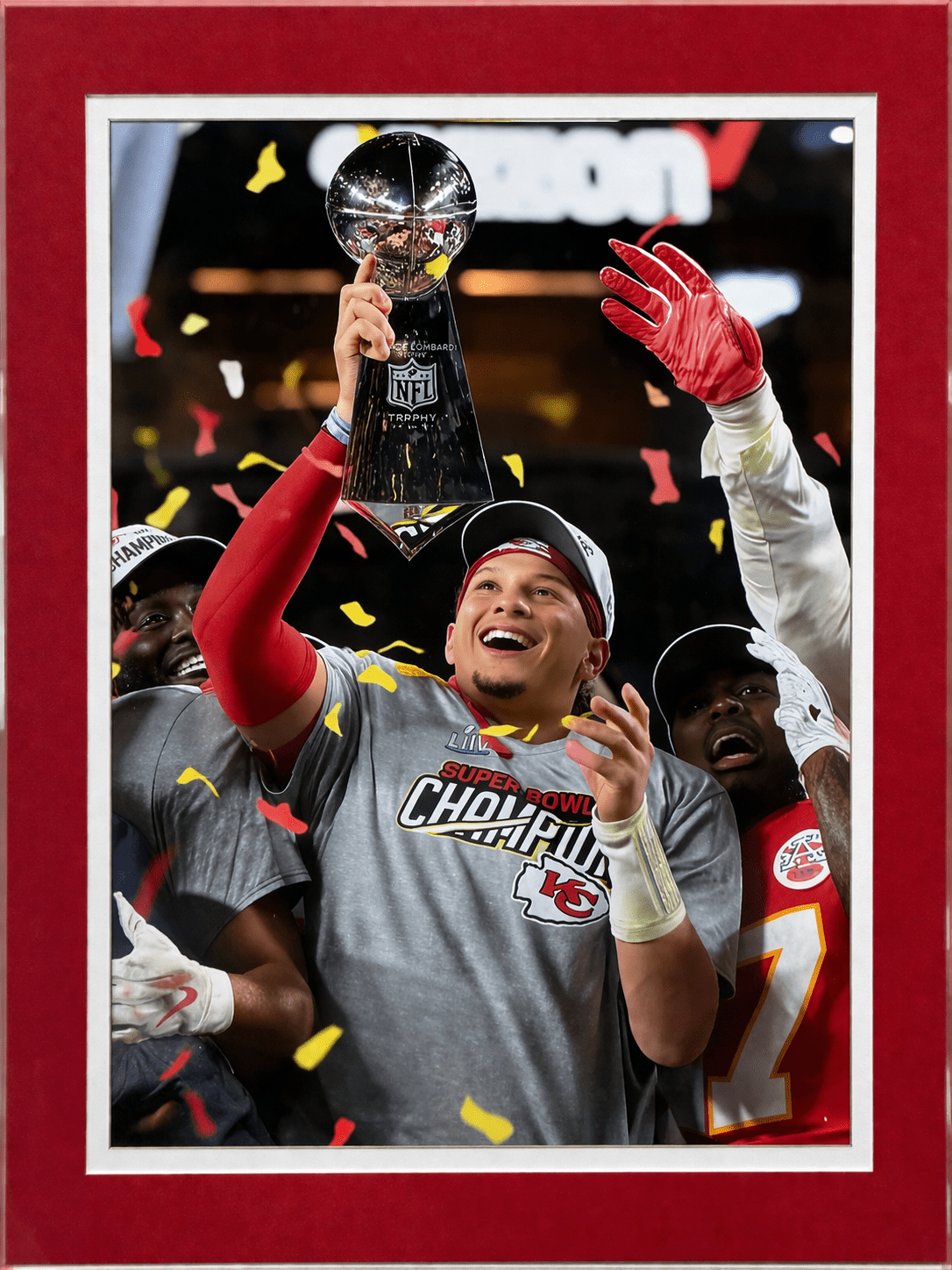 Patrick Mahomes Signed Framed Jersey (Kansas City Chiefs) – JSA Certified – Approx 34”x42 | Silver Fox Sales