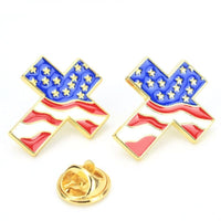 American flag badge | Silver Fox Sales