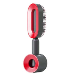 Self Cleaning Hair Brush For Women One-key Cleaning Hair Loss Airbag Massage Scalp Comb Anti-Static | Silver Fox Sales