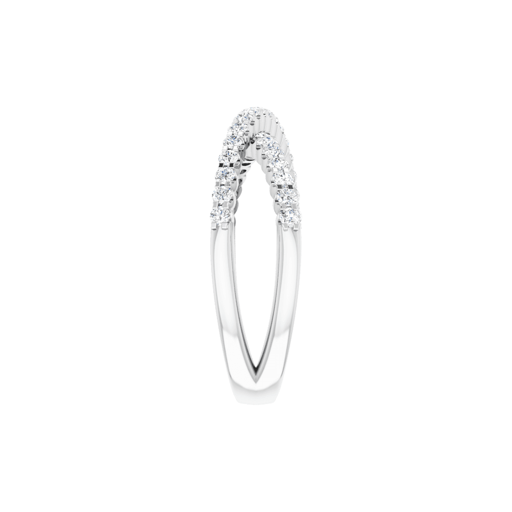 Valérie 14K Gold Diamond Criss-Cross Ring | Silver Fox Sales
