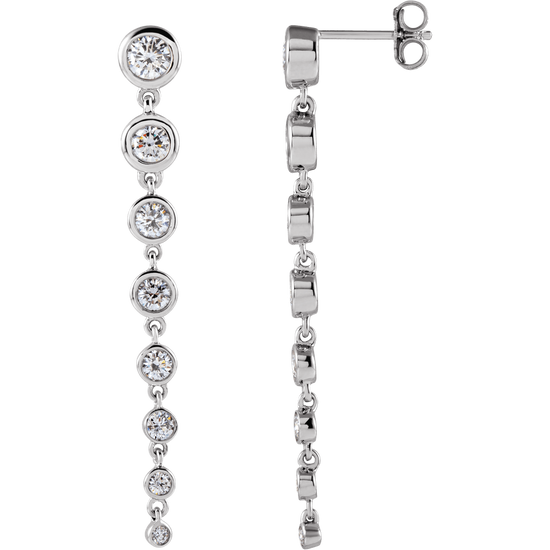 Élora 14K Gold Diamond Drop Earrings