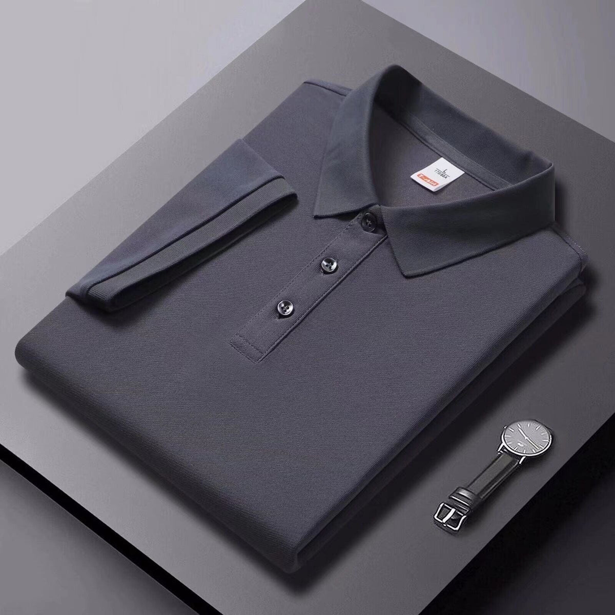 Mens Clothing Lapel Half-sleeve