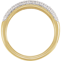 Éternelle 14k Gold Pavé Ring | Silver Fox Sales