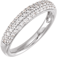 Éternelle 14k Gold Pavé Ring | Silver Fox Sales