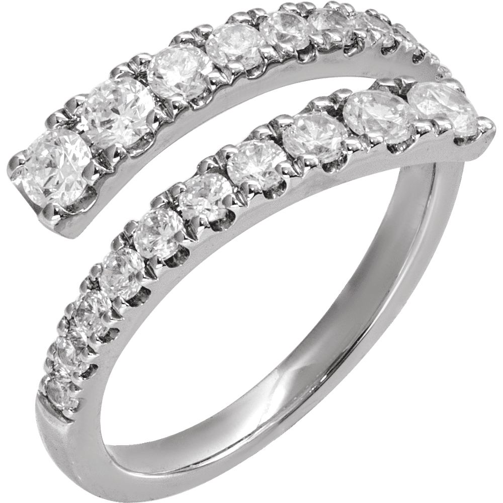 Lumière Diamond Bypass Ring | Silver Fox Sales
