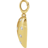 Amour Éternel Diamond Heart Pendant 14K Gold | Silver Fox Sales