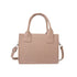 2023 New Pu leather women crossbody bags in beige with textured finish and detachable strap.