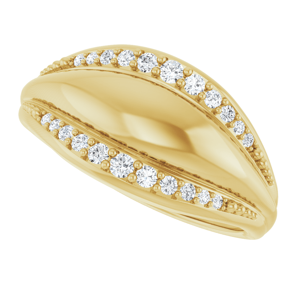 Éclat Ligne Diamond Ring 14K Gold | Silver Fox Sales