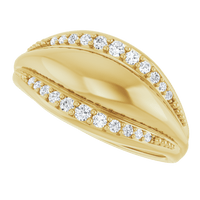 Éclat Ligne Diamond Ring 14K Gold | Silver Fox Sales