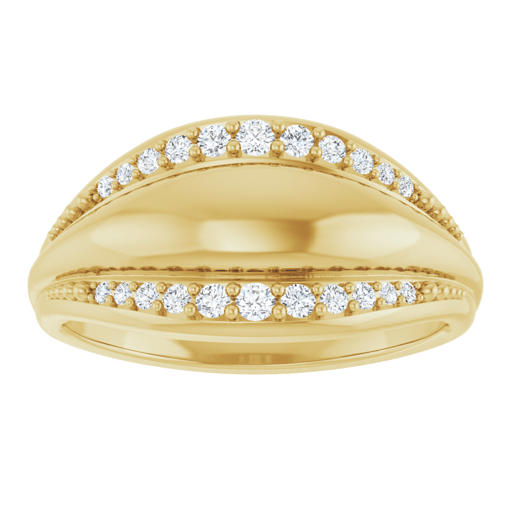 Éclat Ligne Diamond Ring 14K Gold | Silver Fox Sales