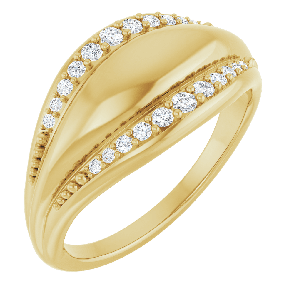 Éclat Ligne Diamond Ring 14K Gold | Silver Fox Sales