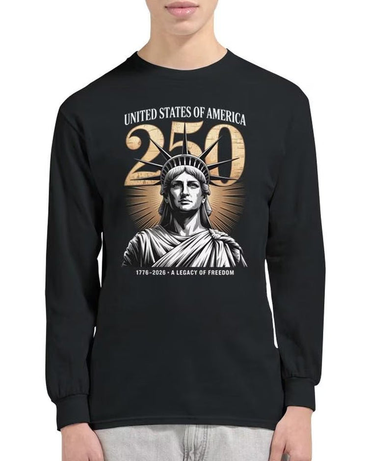 America 250 T-Shirt: Statue of Liberty Anniversary, Patriotic Tee