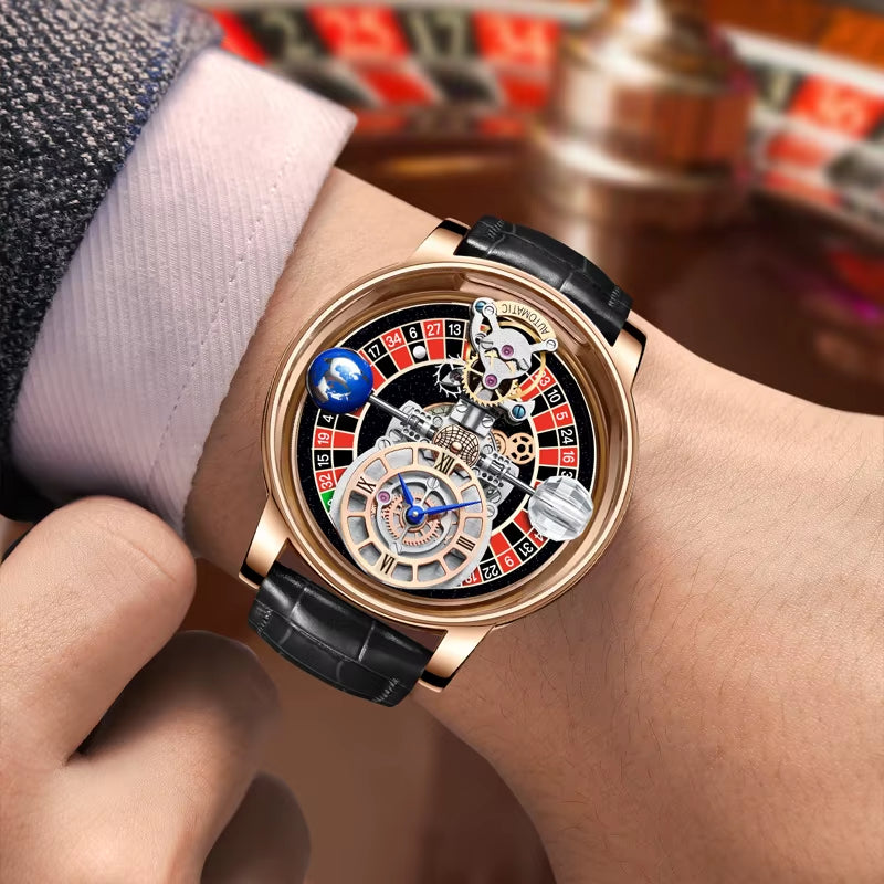 Upgraded Version  Russian Roulette Celestial Series Quartz Watch Men&