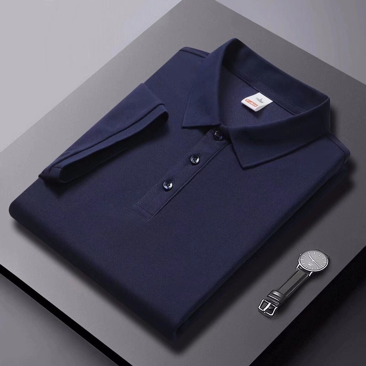 Mens Clothing Lapel Half-sleeve