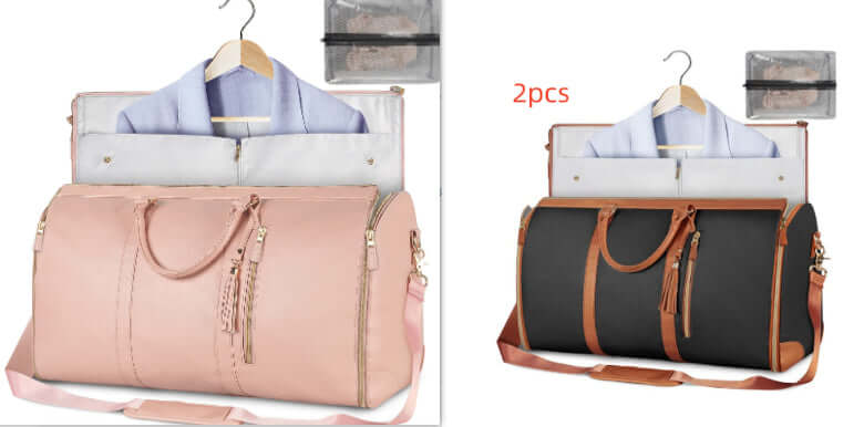 Large Capacity Travel Duffle Bag Women's Handbag Folding Suit Bag Waterproof Clothes Totes | Silver Fox Sales