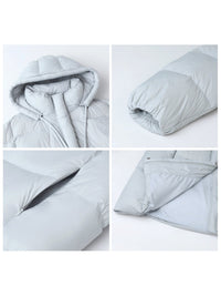 Women's Hooded 90% Duck Down Puffer Coat | Silver Fox Sales