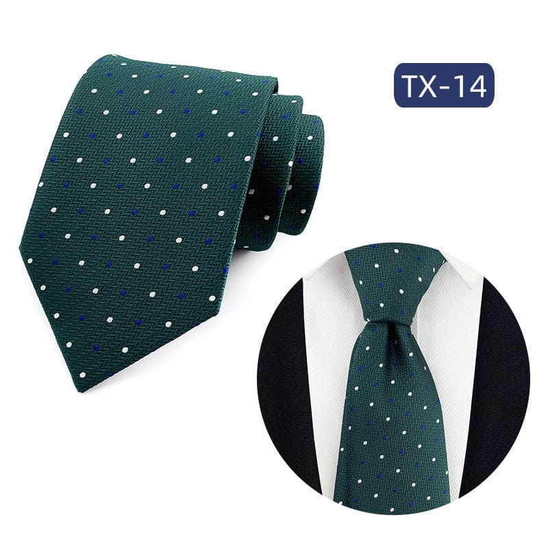 Mens Jacquard Woven Business-casual Tie | Silver Fox Sales