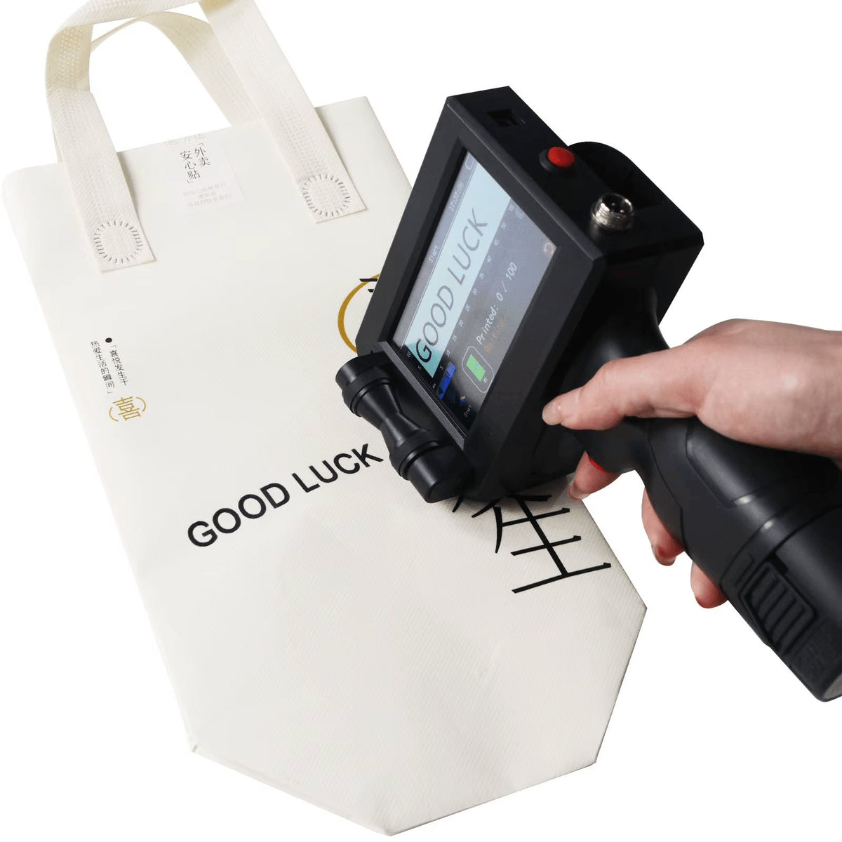 12.7MM Portable Handheld Inkjet Printer for Production Date Barcode Label Coding Machine Batch Number QR Quick Drying