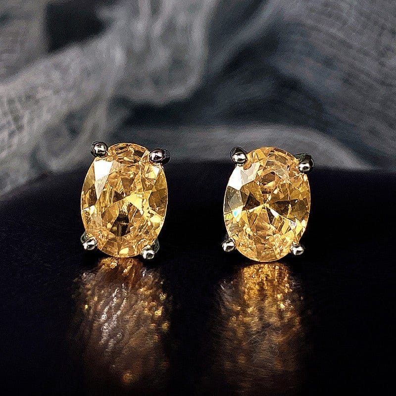 Women's Business-Style Zircon Earrings | Silver Fox Sales