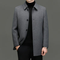 Detachable-lining Casual Wool Coat | Silver Fox Sales