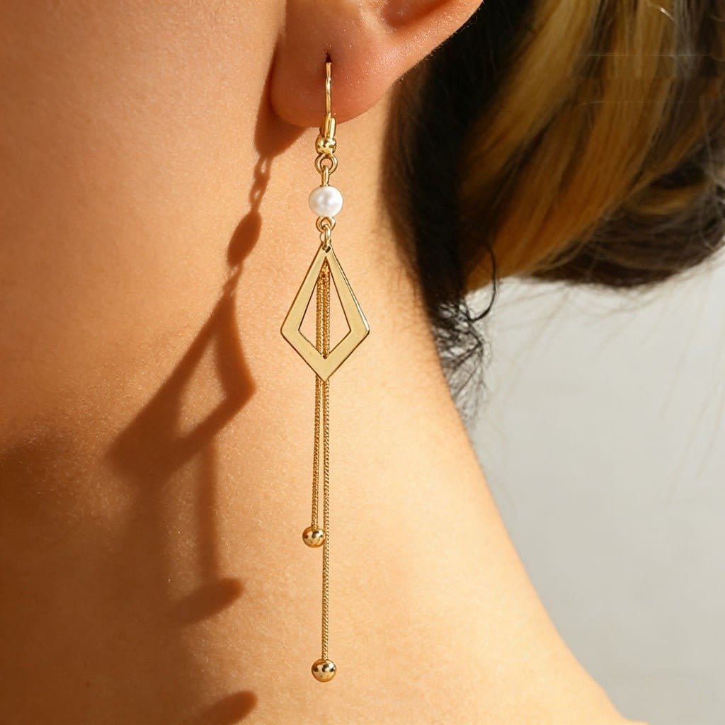Copper-plated Silver Tassel Earrings | Silver Fox Sales