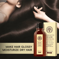 Morocco Hair Essential Oil 60Ml Repair Damaged Hair anti Frizz Nourishing Smoothing Argan Oil for All Hair Types