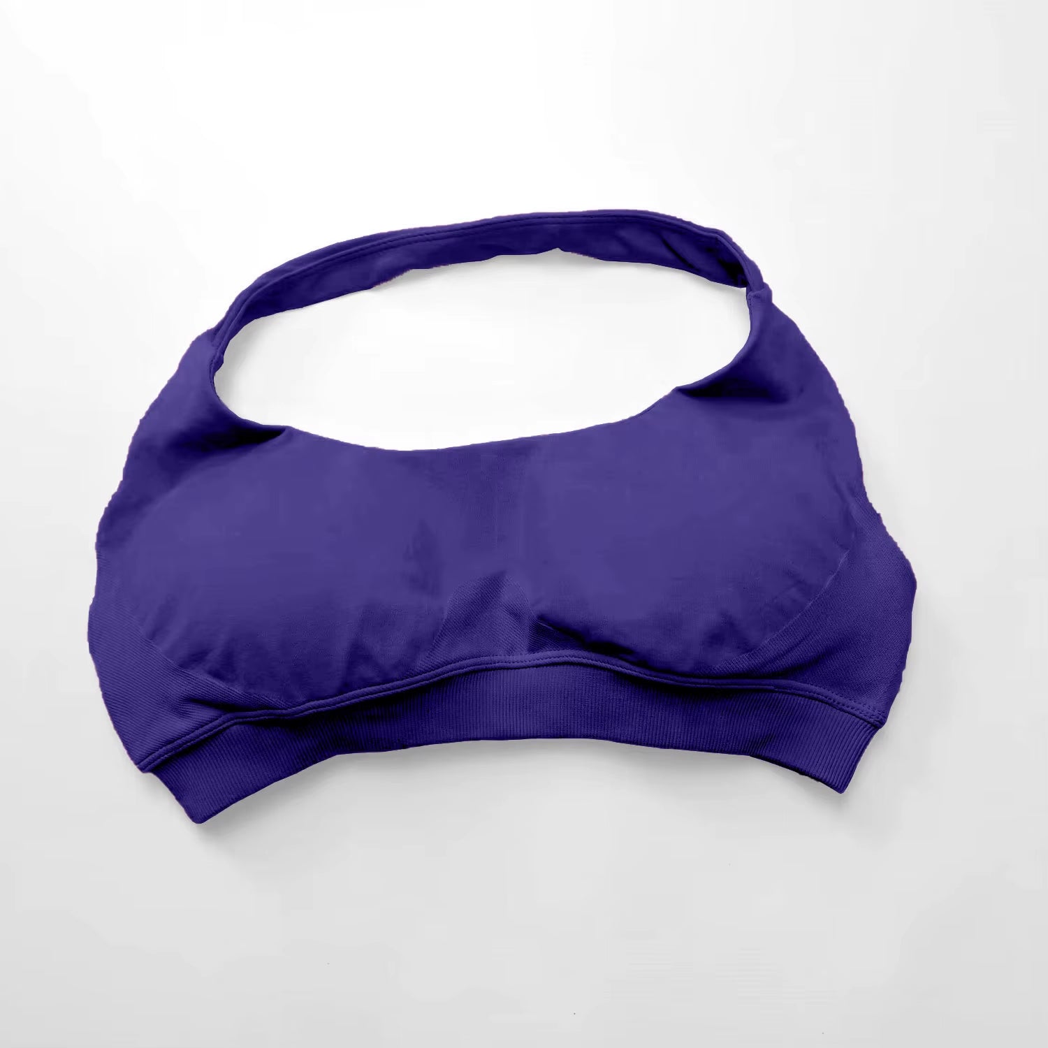 Impact Sports Bra Women Seamless Halter Top High Support Push-Up Open Back Gym Wear Fitness Yoga Workout Underwear