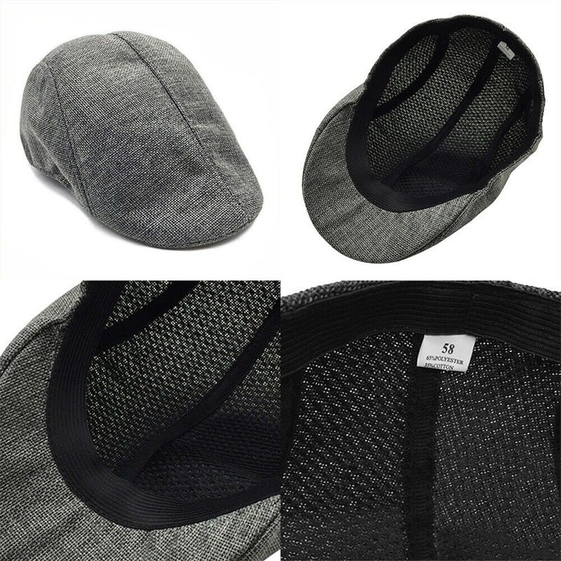 Men's Flat Cap Beret – Retro Cabbie Driving Hat | Silver Fox Sales