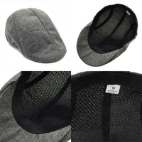 Men's Flat Cap Beret – Retro Cabbie Driving Hat | Silver Fox Sales