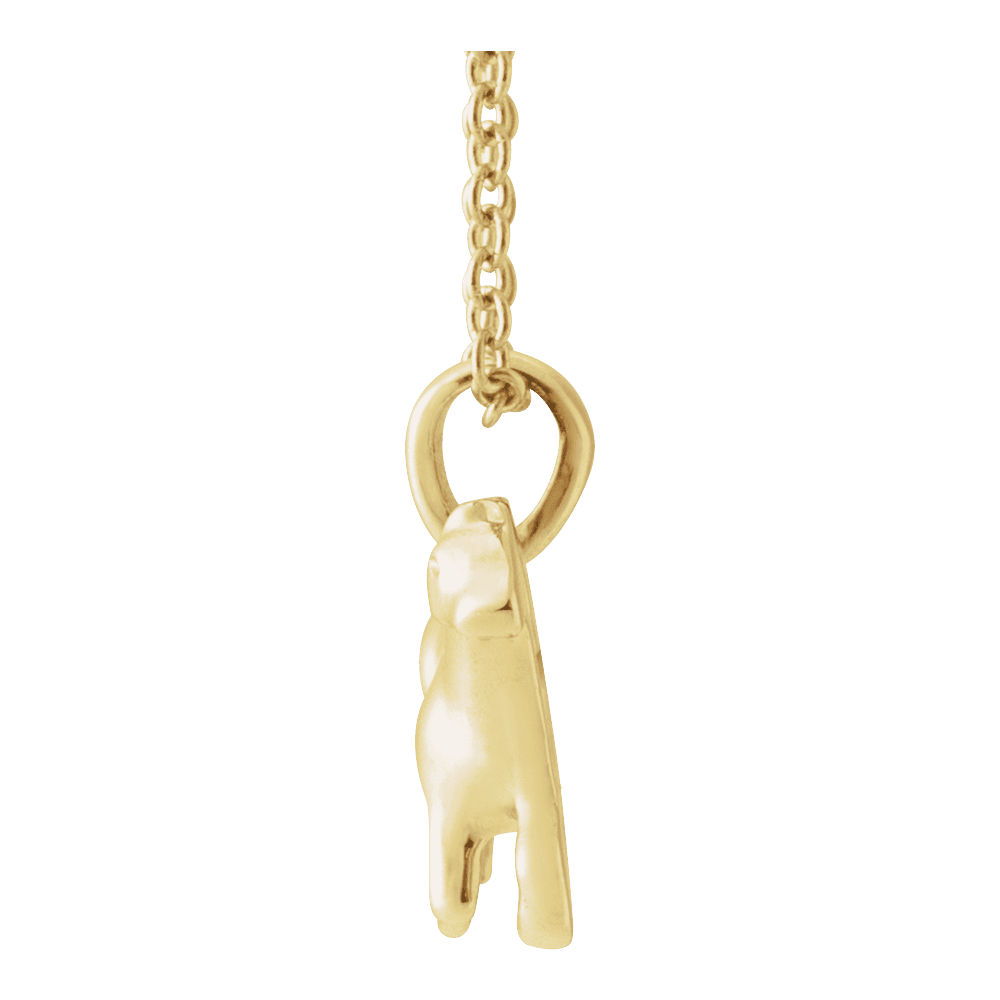 GC Cavallo 14K Yellow Gold Horse Necklace | Silver Fox Sales