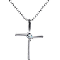 Cross Pendant New Simple Necklace Titanium Steel Plating | Silver Fox Sales