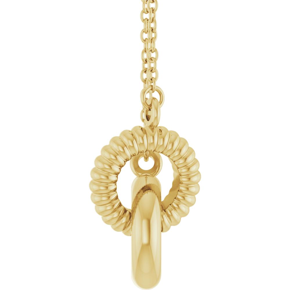 Liaison Éternelle Necklace 14K Gold Interlocking Circles | Silver Fox Sales