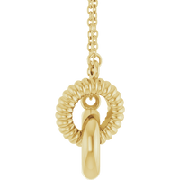 Liaison Éternelle Necklace 14K Gold Interlocking Circles | Silver Fox Sales