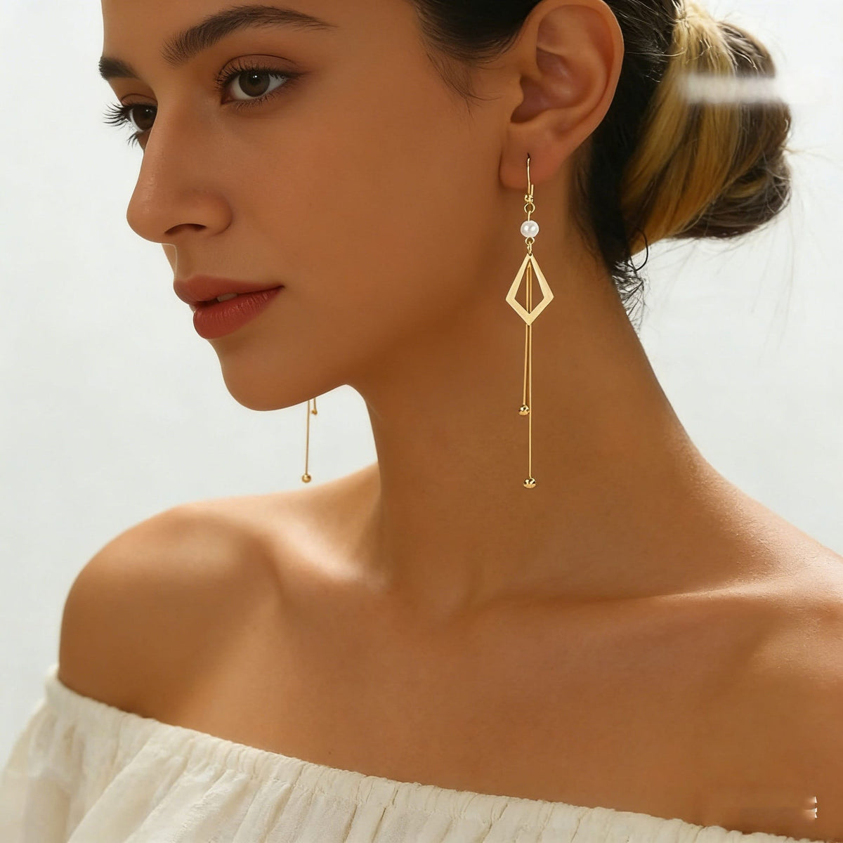 Copper-plated Silver Tassel Earrings | Silver Fox Sales