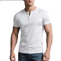 Mens Solid-Color Casual Crew-Neck Short-Sleeve | Silver Fox Sales