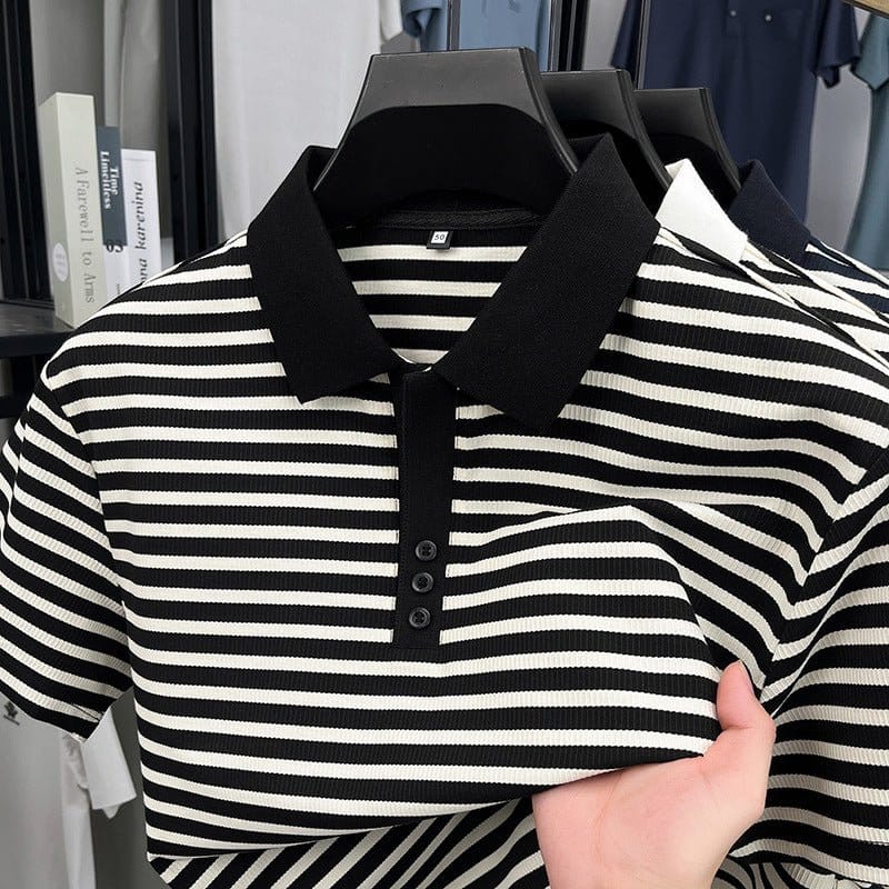 Harajuku Half-Sleeve Striped Top | Silver Fox Sales