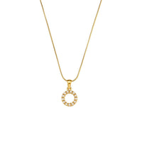 18K Gold-Plated Letter Initial Necklace – Stainless Steel Snake Chain | Silver Fox Sales